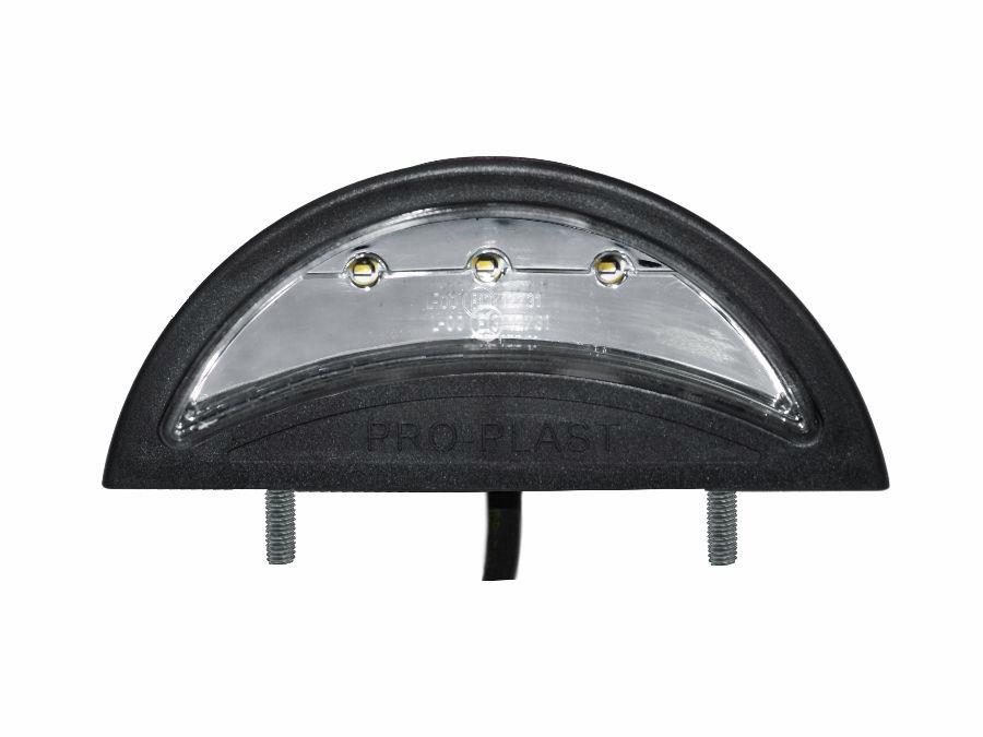 LED Rear/Registration Plate Lamp PROREG cable 0,5m, 2 bolt fixation