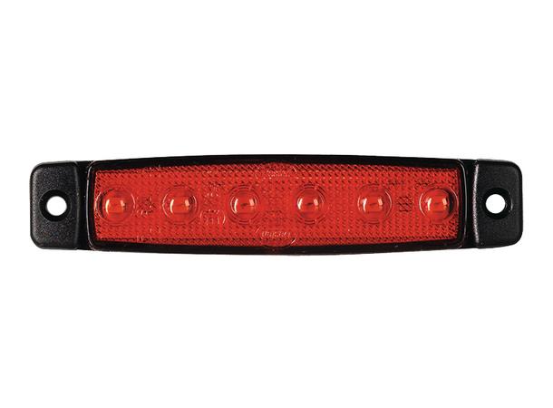 Markeringslys rød led 0,5M kabel 