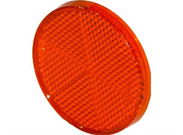 Reflex Reflector 60mm with adhesive pad red 