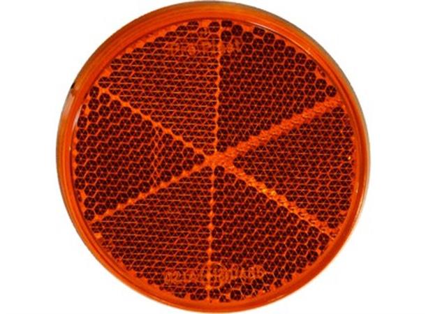 Reflex Reflector 60mm with adhesive pad red 