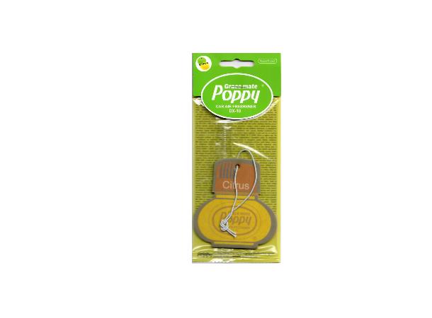 Cardboard Car Airfreshener CITRUS Poppy Grace Mate 