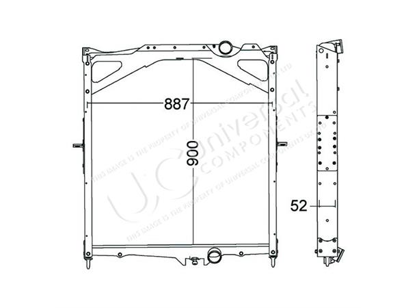 HELLA RADIATOR 8MK376774-791 Universal Components 