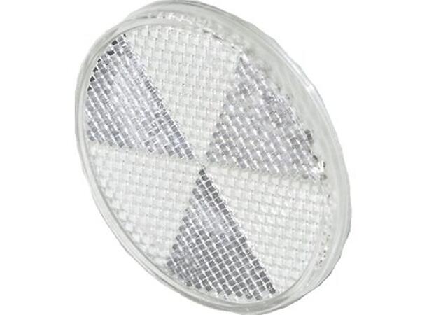 Reflex Reflector 60mm with adhesive pad white 