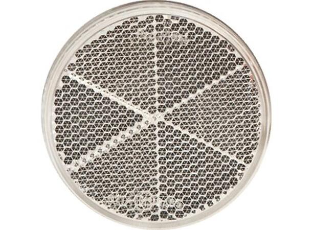 Reflex Reflector 60mm with adhesive pad white 
