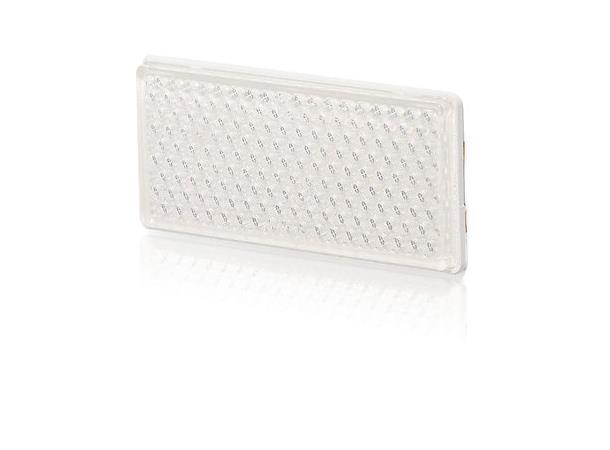 Strands Reflex vit 105x51mm självhäft. Strands 