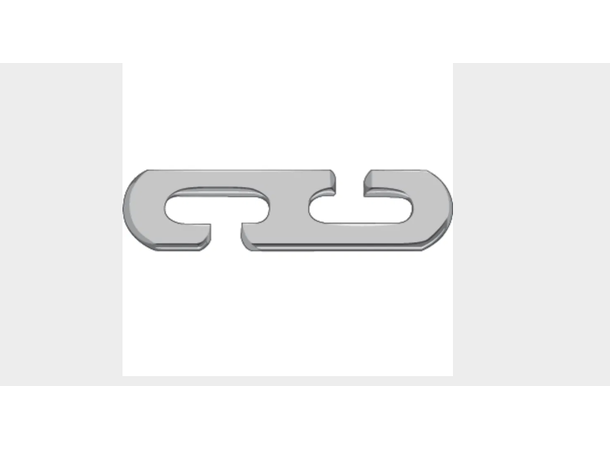 Endekrok for sidekjetting for 7 og 8,2mm Pewag 