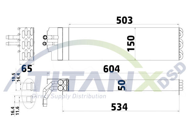 Evaporator, air conditioning TitanX 