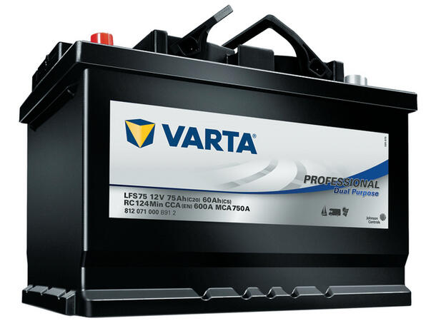 Fritidsbatteri 12V / 75Ah Varta 