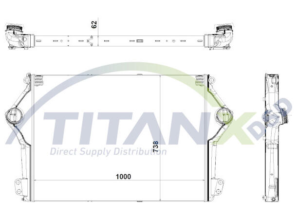 Intercooler Scania TitanX 