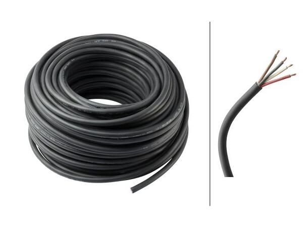 Kabel 4-leder svart 1.5mm² Hella (50M pris pr. meter) 