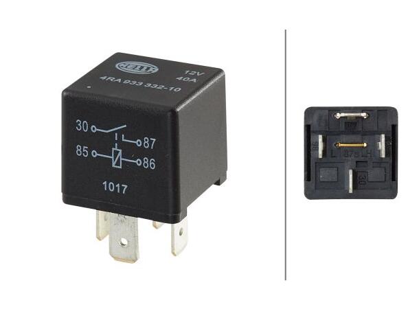 Rele normalt åpen 12V 40A Hella 