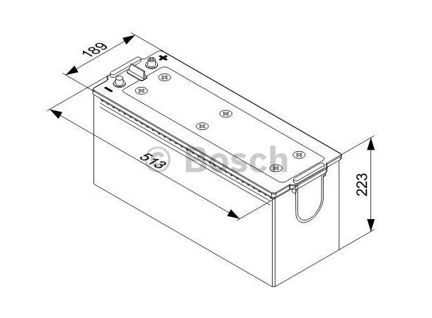 Startbatteri 145Ah Bosch Bosch 