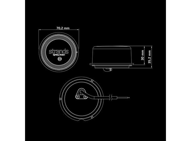 FOR9T GEO RED POSITION LIGHT, Red Strands Lighting Division 