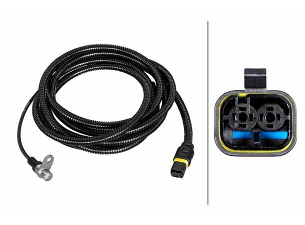 ABS Sensor - 2-polet - Bakaksel høyre Hella 