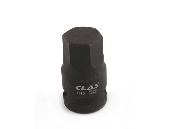 1/2" IMPACT HUB SOCKET NUT VAG BIT 19mm Clas 