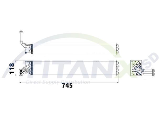 Evaporator, air conditioning TitanX 