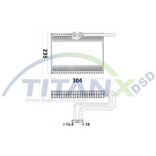 Evaporator, air conditioning TitanX