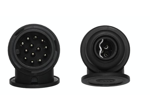 13-pol støpsel DIN V 72 570 Hella 