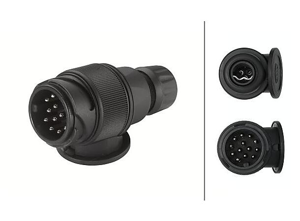 13-pol støpsel DIN V 72 570 Hella 
