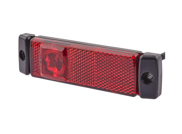 LED Markeringslykt 12V 1Led Rød 5000mm Hella 