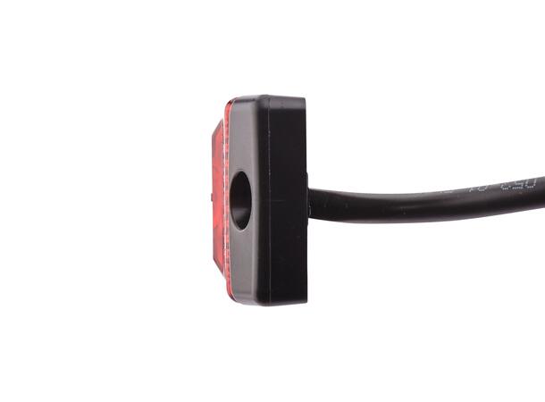 LED Markeringslykt 12V 1Led Rød 5000mm Hella 