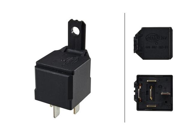 Vekselrele, 24V 10/20A Hella 
