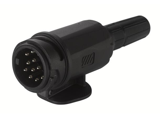 13-polet plaststøpsel med skrukontakt Hella 