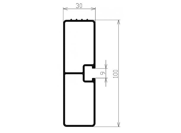 Sidehinder 4000mm (Pris per M) Selges kun som 4M 