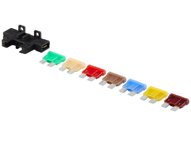 109 stk.Flat-sikringer-sortiment Pro-Fit Hella 