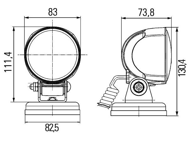 Arbeidslys Modul 70 LED Hella 