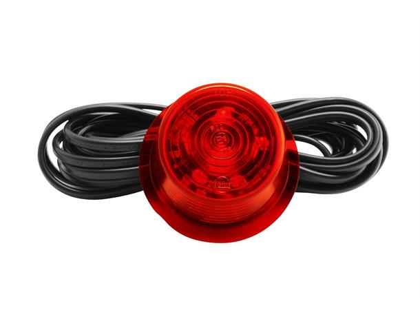 Glass Rødt 6 LED 5m Kabel Gylle 