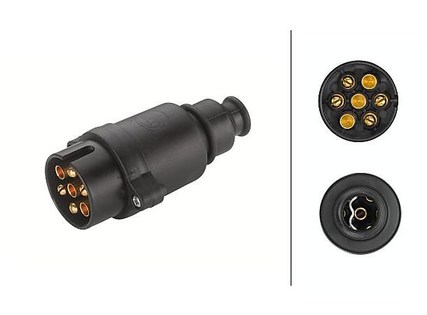 K05 Støpsel 7-pol plast Pro-Fit Hella 