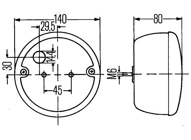 LED Bak/brems/blinklykt 24V Hella 