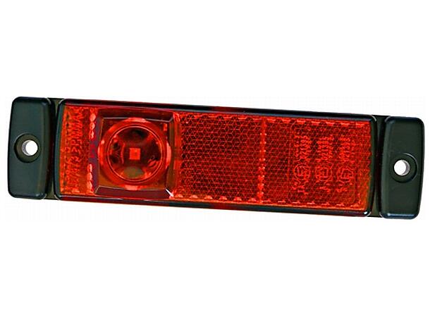 LED Markeringslykt 12V 1Led Rød 500mm Hella 