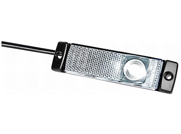 LED Markeringslykt 24V 1Led Hvit 500mm Hella 