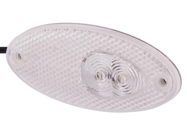 LED Posisjonslykt Hvit 12V Hella 
