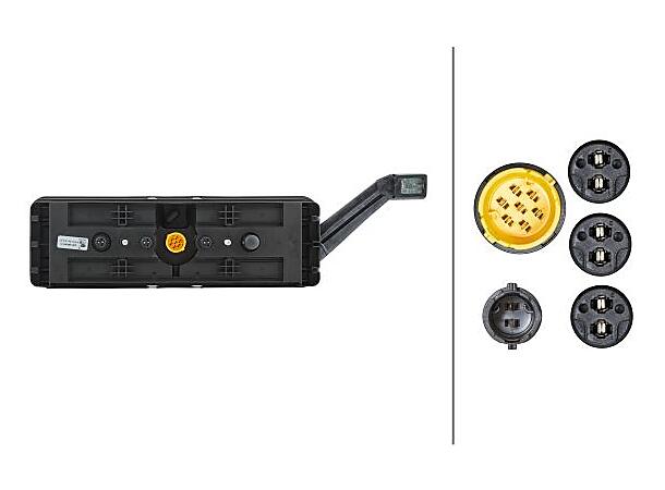 Led hybrid multifunksj.baklykt 24v venst Hella 
