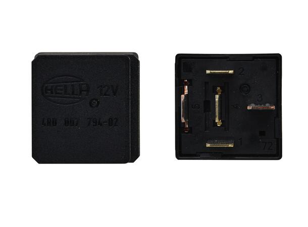 Vekselrele 12V 20/30A m/motstand Hella 