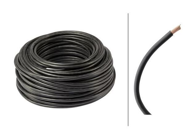 Kabel 1-leder 16.0mm² svart Hella 50M 