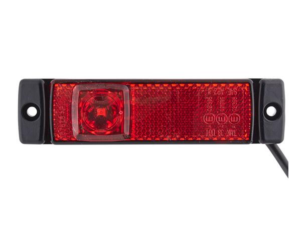 LED Markeringslykt 24V 1Led Rød 5000mm Hella 