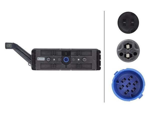 Led hybrid multifunksj.baklykt 24v høyre Hella 