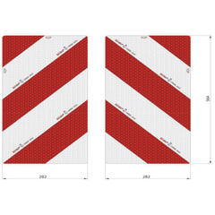 Breddemarkeringsskilt Par 564x282 Alu Bicma