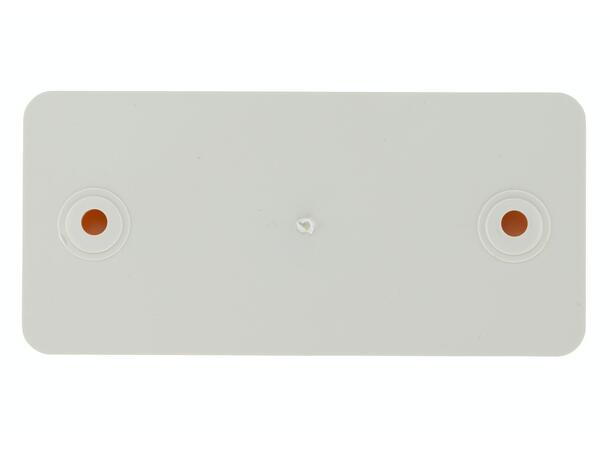 Firkant Refleks Gul 94x44mm hull 2xØ4,3m Hella 