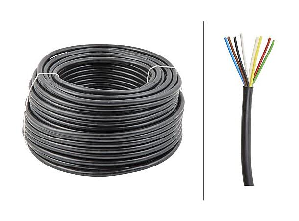 Kabel FLYY 7x1,5qmm Sort Hella - (Pris per m (50m rulle)) 