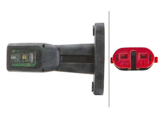 LED Gummiarm 24v 4led Kort h/v K:2000mm Hella 