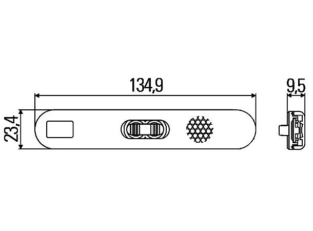 LED Sidemarkeringslykt 12V Hella 