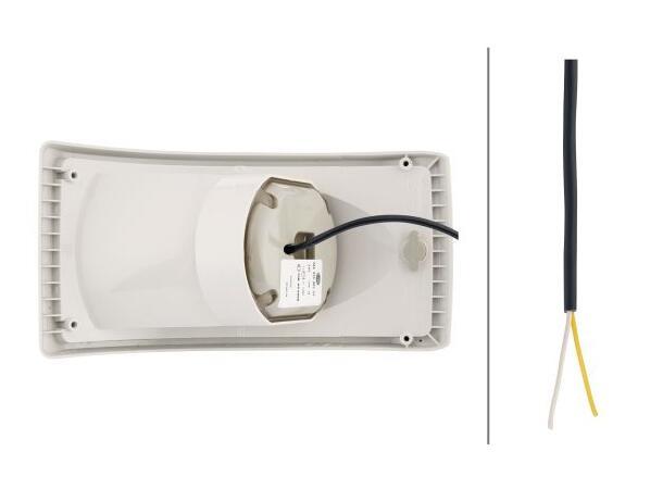 LED blinklykt 24v hvitt glass Hella 