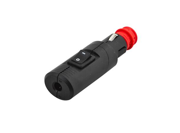 Støpsel ISO 4165/lighter m/bryter Hella 