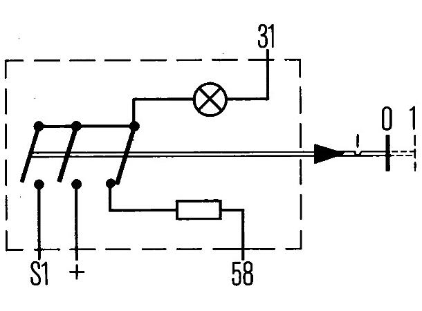 Av/På Trykkbryter grønn 12V 14 Amp. Hella 