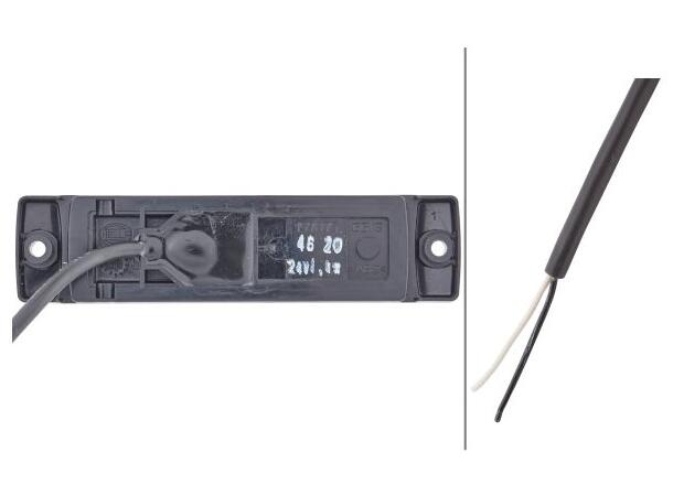 LED Markeringslykt 24V 1Led Rød 500mm Hella 